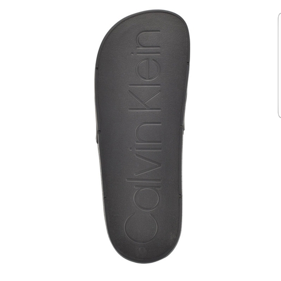 Calvin Klein Black Logo Slides - Picture 3 of 3